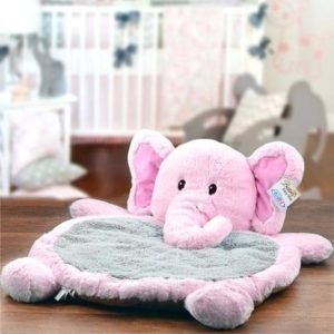 Dapper Kids Luxury Elephant Baby Play Mat Pink Dapper Dashy London